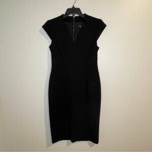 Ivy & Blu Short Sleeve Sheath Dress Black Size 6